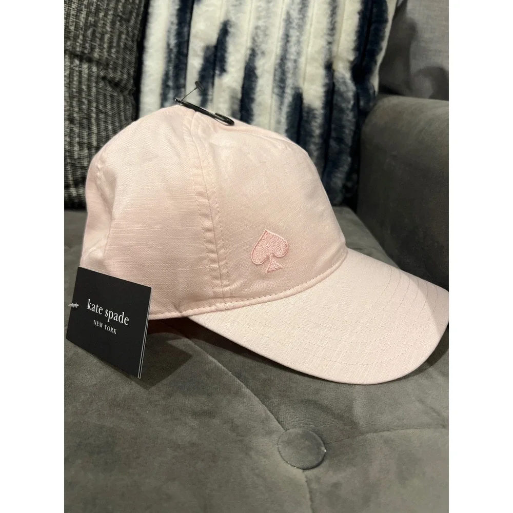 Kate Spade New York Linen Spade Baseball Cap Pink Lupine